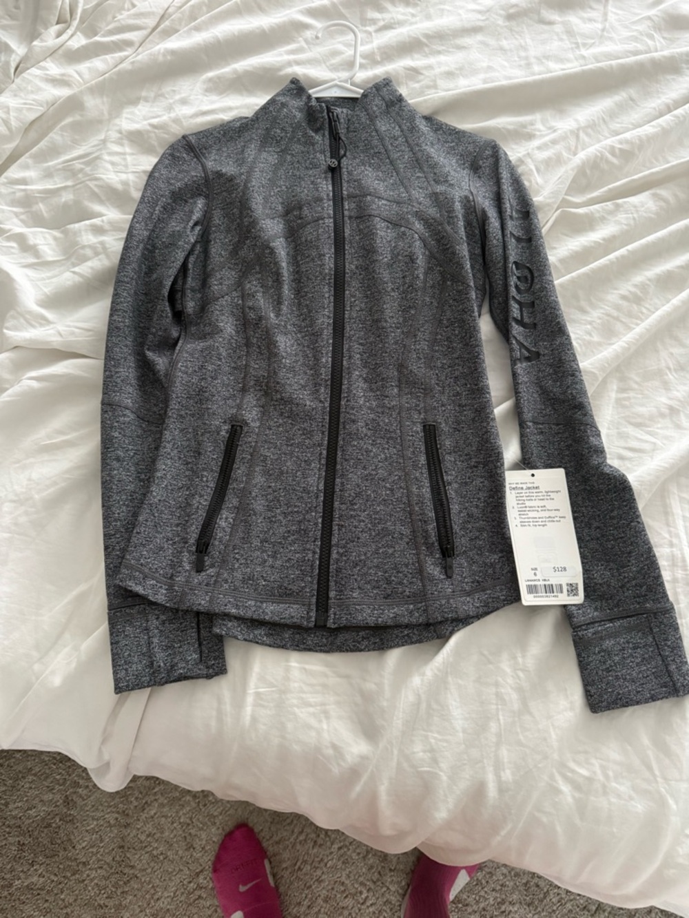 lululemon athletica Gray Full-Zip Utility Jacket